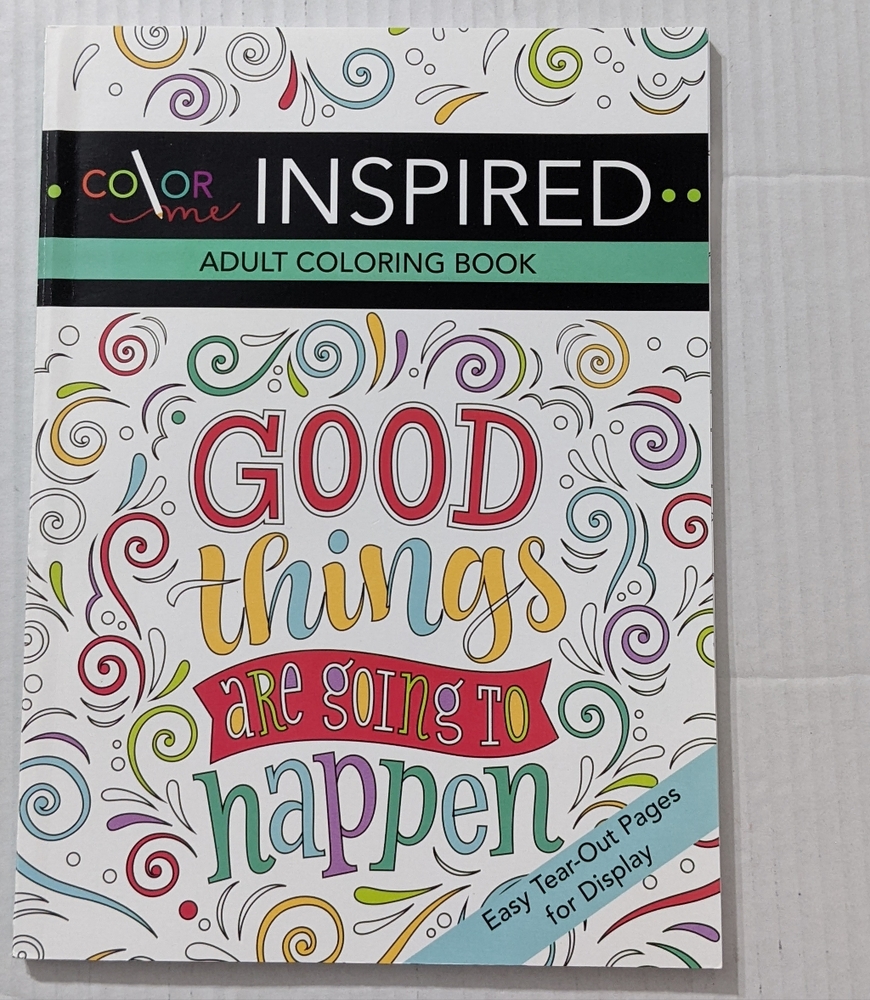 Color Me Inspired Adult Coloring Book, Like New